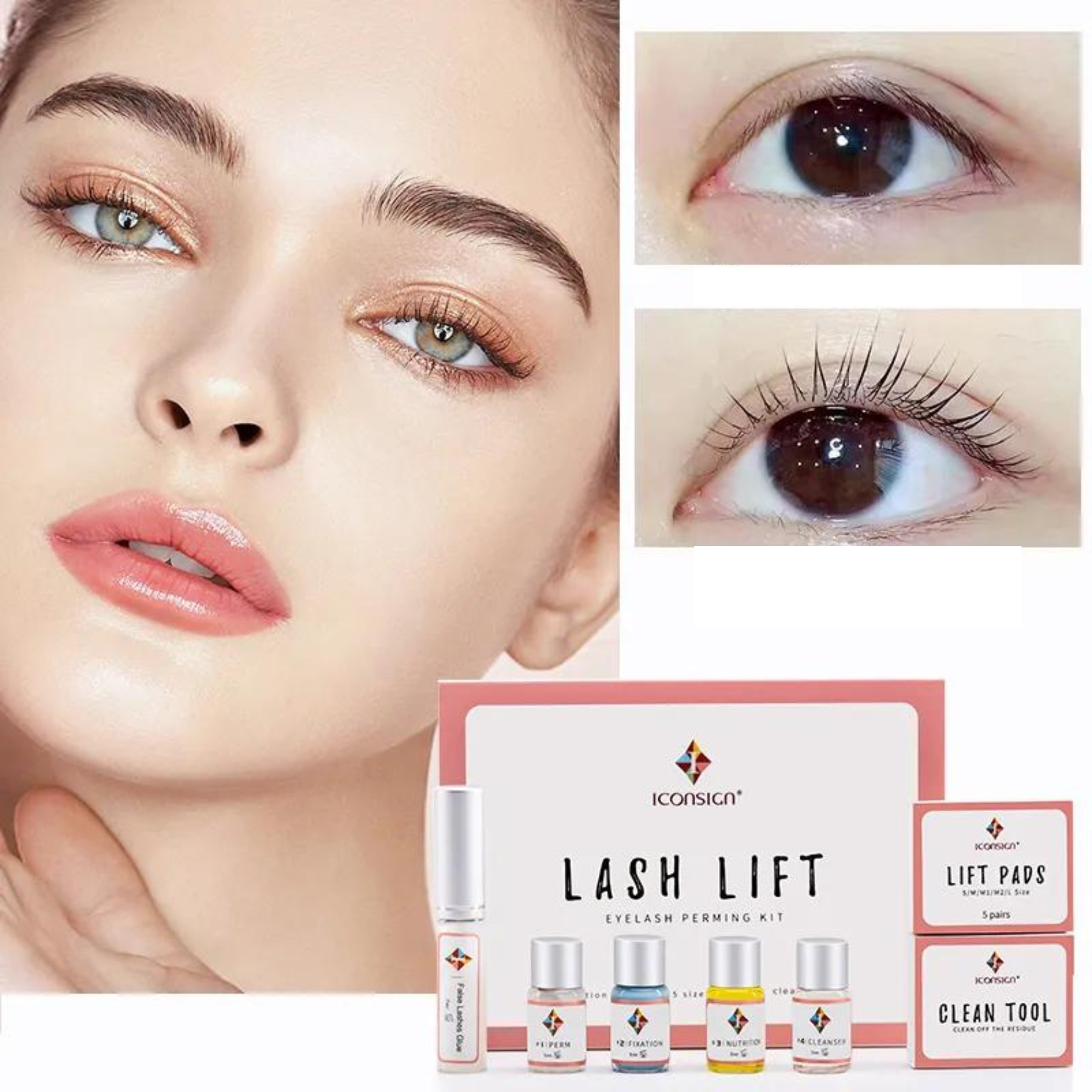 Kit Lash Lifting Icosign Original Brown Lamination|Envio Imediato