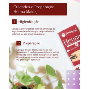 Henna Makiaj Para Sobrancelhas Diversas Cores + Brinde