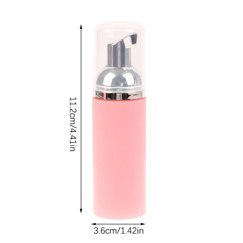 Frasco Pump Espumador 50ML Rios Care Rosa Ou Transparente