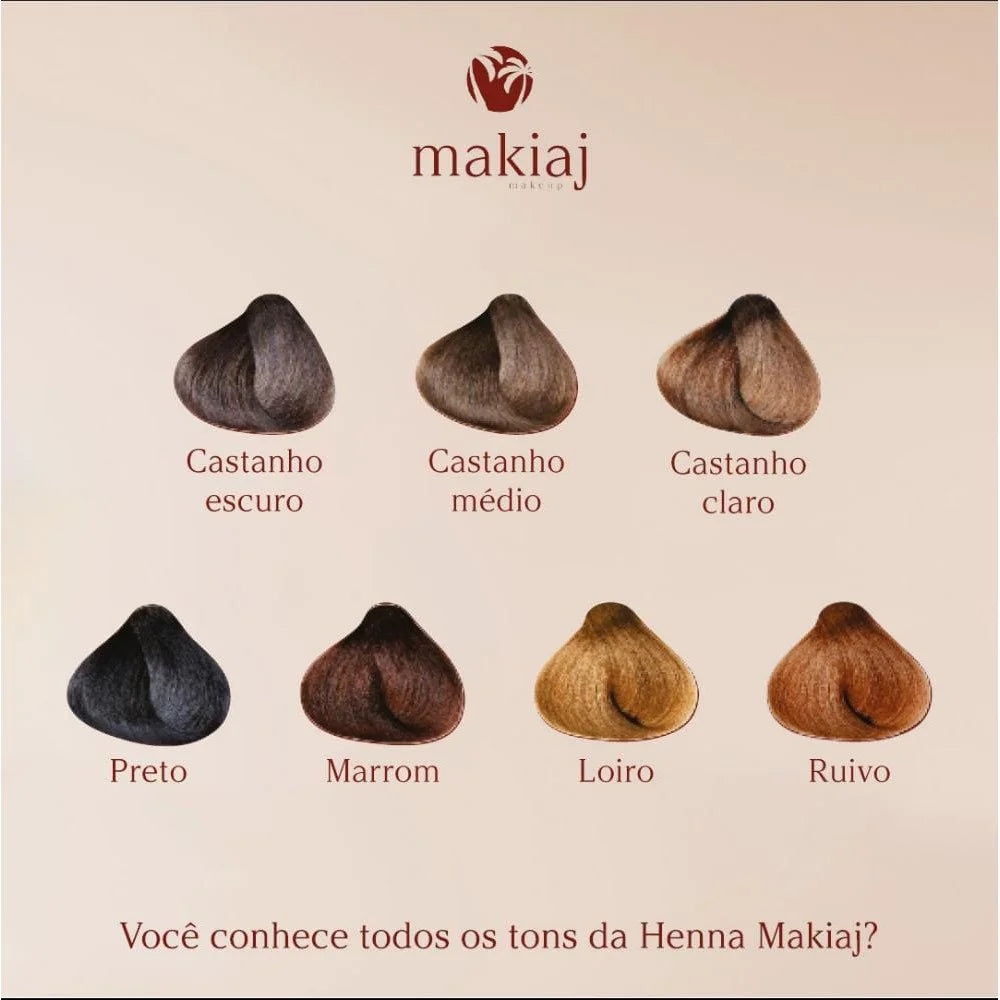 Henna Makiaj Para Sobrancelhas Diversas Cores + Brinde