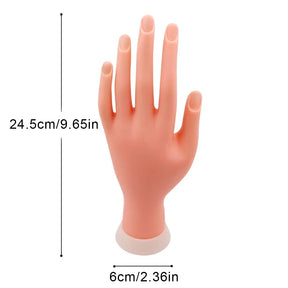 Mão de Treino Para Manicure Unhas de Gel Silicone Original Rios Care